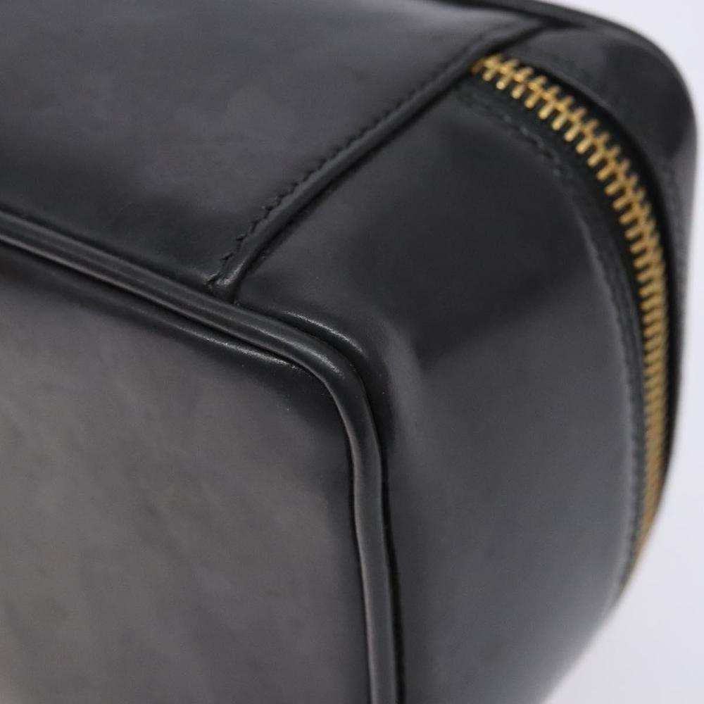 GUCCI Bamboo Vanity Hand Bag Patent leather Navy Gold 032 1705 0151 Auth 139591 - Picture 15 of 16